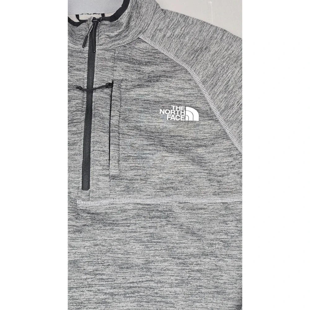 The North Face XL Canyonlands Qt Zip Pullover Mens Medium Heather Gray